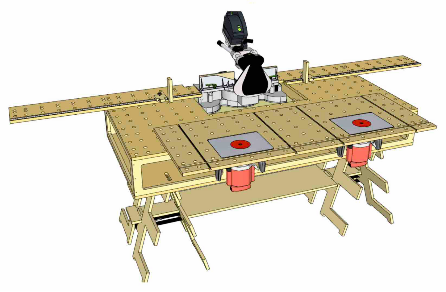 Paulk Smart Dual Router Table (PSDRT)